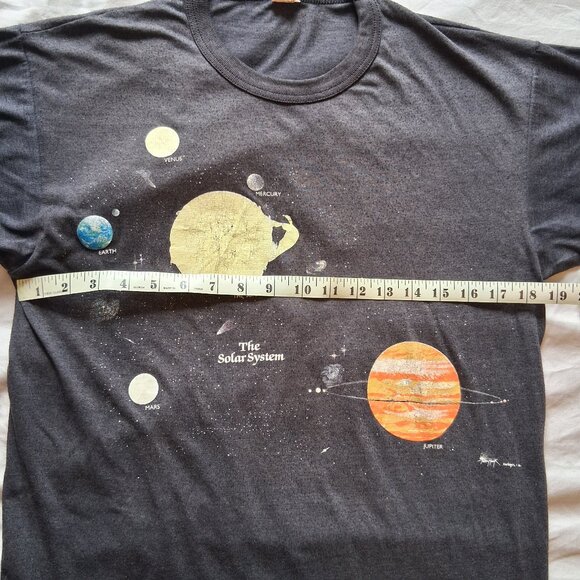 1986 Teena Houck Harlequin The Solar System Single Stitch Black T-Shirt Adult L - Picture 11 of 12